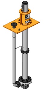 Вертикальный однокорпусный насос со спиральным отводом ПромХимМаш серия 5000 модель 30 (тип VS4 по API610)